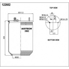 3902 P Airtech Кожух пневматической рессоры