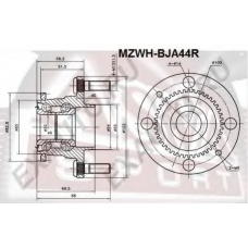 MZWH-BJA44R ASVA Ступица колеса