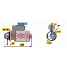 0 001 107 101 BOSCH Стартер