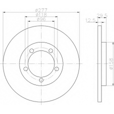 8DD 355 108-671 HELLA Тормозной диск