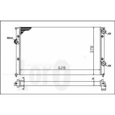 053-017-0004 LORO Радиатор, охлаждение двигателя