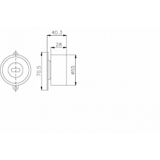 TKR 9982 TIMKEN Натяжной ролик, ремень грм