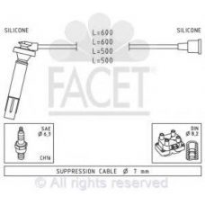 4.9817 FACET Комплект проводов зажигания