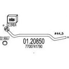 01.20850 MTS Труба выхлопного газа