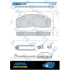 FO 654281 FOMAR ROULUNDS Комплект тормозных колодок, дисковый тормоз