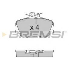 BP2586 BREMSI Комплект тормозных колодок, дисковый тормоз
