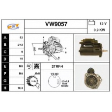 VW9057 SNRA Стартер