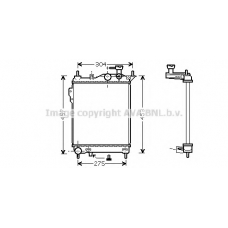 HYA2099 AVA Радиатор, охлаждение двигателя