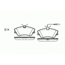 0638.02 REMSA Комплект тормозных колодок, дисковый тормоз