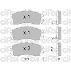 822-135-0 CIFAM Комплект тормозных колодок, дисковый тормоз