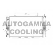 104165 AUTOGAMMA Радиатор, охлаждение двигателя