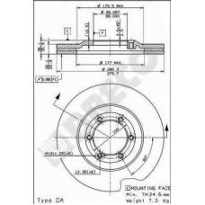 BS 8231 BRECO Тормозной диск