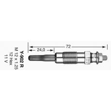 2237 NGK Свеча накаливания