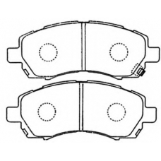 AKD-7398 ASVA Комплект тормозных колодок, дисковый тормоз