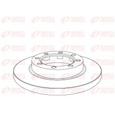 NCA1030.10 REMSA Тормозной диск