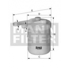 WK 42/9 MANN-FILTER Топливный фильтр