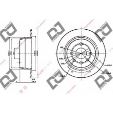 BD1766 DJ PARTS Тормозной диск