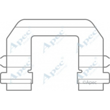 KIT1087 APEC Комплектующие, тормозные колодки