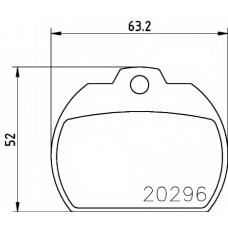 8DB 355 005-921 HELLA PAGID Комплект тормозных колодок, дисковый тормоз