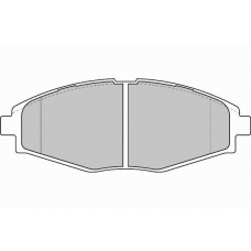 FD6818N NECTO Комплект тормозных колодок, дисковый тормоз