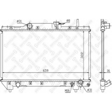 10-25116-SX STELLOX Радиатор, охлаждение двигателя