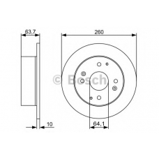 0 986 479 504 BOSCH Тормозной диск