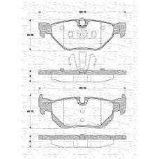 363702161429 MAGNETI MARELLI Комплект тормозных колодок, дисковый тормоз