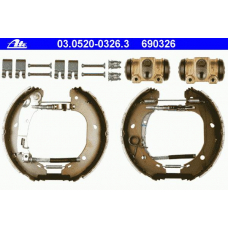 03.0520-0326.3 ATE Комплект тормозных колодок
