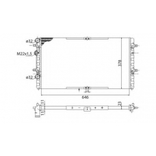 350213816003 MAGNETI MARELLI Радиатор, охлаждение двигателя