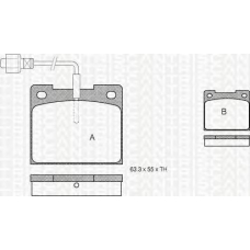 8110 10424 TRIDON Brake pads - rear