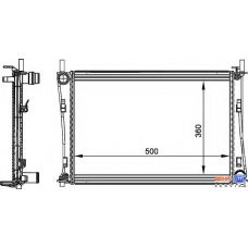 8MK 376 764-311 HELLA Радиатор, охлаждение двигателя