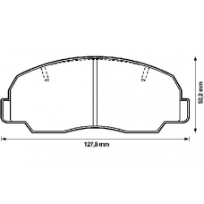 572293B BENDIX Комплект тормозных колодок, дисковый тормоз