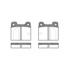 0003.00 REMSA Комплект тормозных колодок, дисковый тормоз
