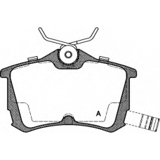 BPA0695.02 OPEN PARTS Комплект тормозных колодок, дисковый тормоз