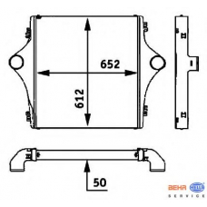 8ML 376 724-201 HELLA Интеркулер