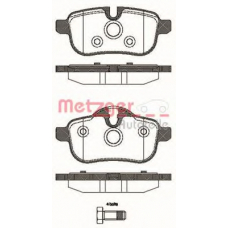 1417.00 METZGER Комплект тормозных колодок, дисковый тормоз