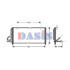 522041N AKS DASIS Конденсатор, кондиционер