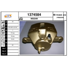 1374584 SNRA Тормозной суппорт