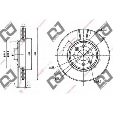 BD1192 DJ PARTS Тормозной диск