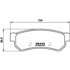 MDB3194 MINTEX Комплект тормозных колодок, дисковый тормоз