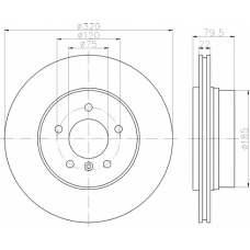 8DD 355 112-251 HELLA PAGID Тормозной диск