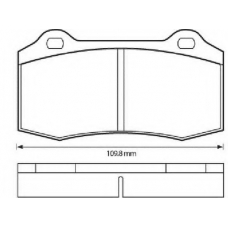 573149B BENDIX Комплект тормозных колодок, дисковый тормоз