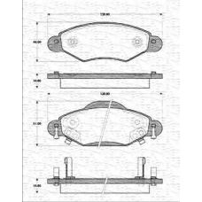 363702161248 MAGNETI MARELLI Комплект тормозных колодок, дисковый тормоз