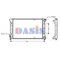 040630N AKS DASIS Радиатор, охлаждение двигателя