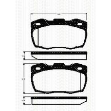 8110 17021 TRISCAN Комплект тормозных колодок, дисковый тормоз