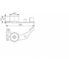 TKR 9813 TIMKEN Натяжной ролик, ремень грм