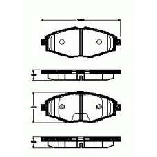 696.00 REMSA 696 00_=d11144-01=fo642281=707 000b-sx !колодки дисковые п.\ daewoo lanos/matiz 0.8/1.4/1.5i 98]