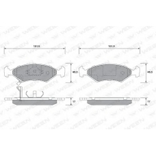 151-1162 WEEN Комплект тормозных колодок, дисковый тормоз