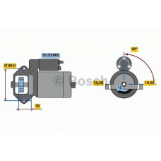 0 001 109 387 BOSCH Стартер