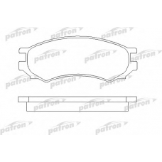 PBP667 PATRON Комплект тормозных колодок, дисковый тормоз